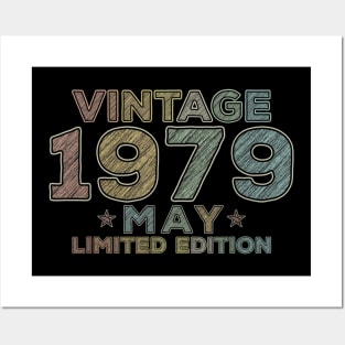 41th Birthday Gift Vintage May 1979 Forty One Years Old Posters and Art